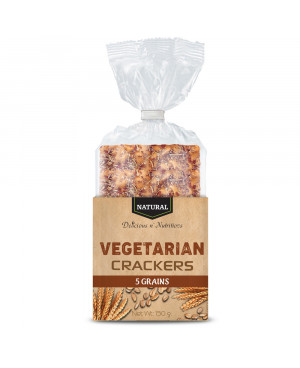 NATURAL CRACKERS 5 GRAINS - 130 g