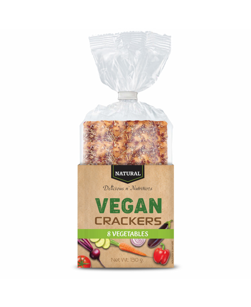 VEGAN CRACKERS - 130 G